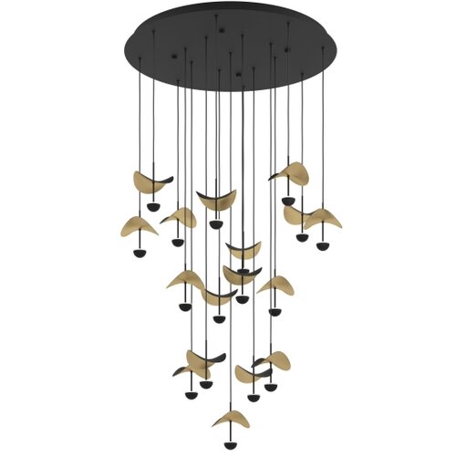 Eglo 390341 - led prigu&amp;scaron;iva viseća svetiljka na sajli dracera 17xLED/2,3W/230V prečnika 78 cm Slike