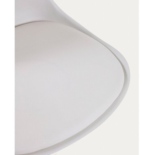 Kave Home Mat bijela barska stolica podesive visine od umjetne kože (visine sjedala 60 cm) Orlando-T &amp;ndash; Slike