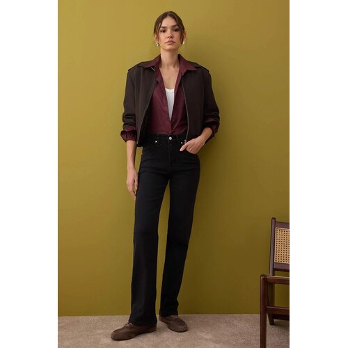 TRENDYOLMILLA ženski pantalone Twoaw26Je00085, Crna-Black Cene