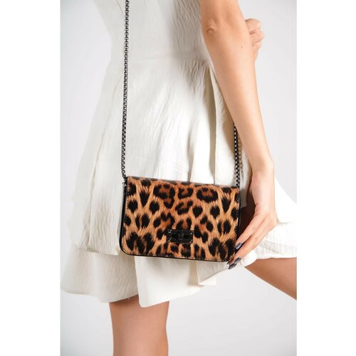 Capone Outfitters Shoulder Bag - Brown - Animal print Cene