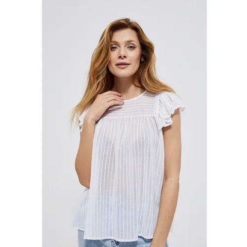 Moodo Shirt blouse with a frill