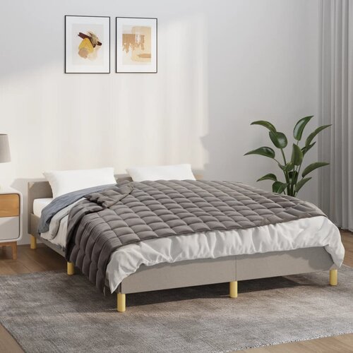 vidaXL Obtežena odeja siva 120x180 cm 9 kg blago Cene