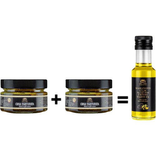 Tartufi Sr Crna tartufata 90g 2/1 + Maslinovo ulje sa ukusom crnog tartufa 100ml Cene