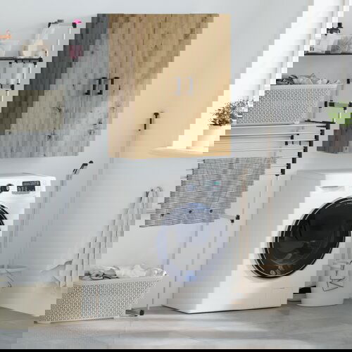 VidaXL Zidni ormarić Zidne Smeđa 69.5 x 34 x 90 cm Konstruirano drvo Slike