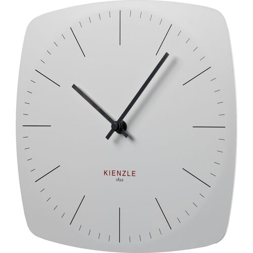 KIENZLE DCF Funk-Wanduhr Modern 24.8 cm wei&amp;szlig; Slike