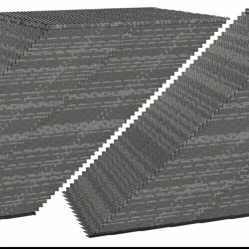 VidaXL vrtna &amp;scaron;katla za blazine pe ratan 100x97,5x104 cm siva Slike