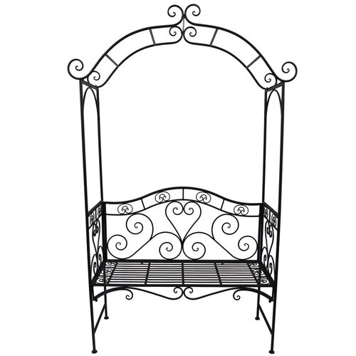 Garden Pleasure Crna metalna vrtna klupa Colima - Slike