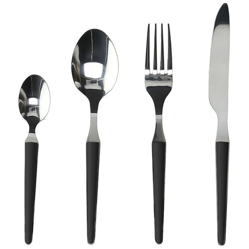 Tognana Set pribora za jelo Zen, 24 komada, Crni Slike