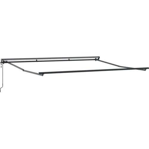 vidaXL Avtomatska retraktibilna tenda z LED Zelena in bela 400x350 cm, Tenda za zamenjavo tkanine za okvir 4x3.5 m Zelena in bela Cene