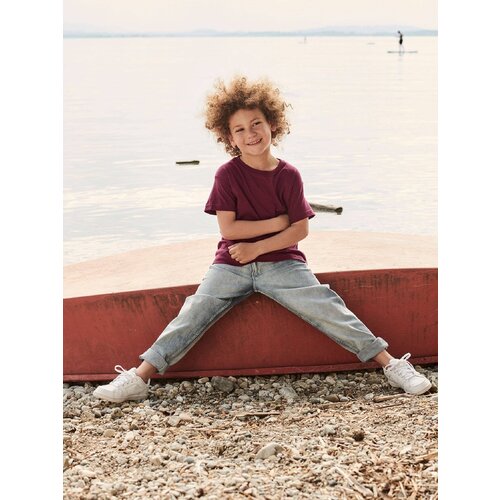 Fruit Of The Loom Burgundy Cotton T-shirt Cene