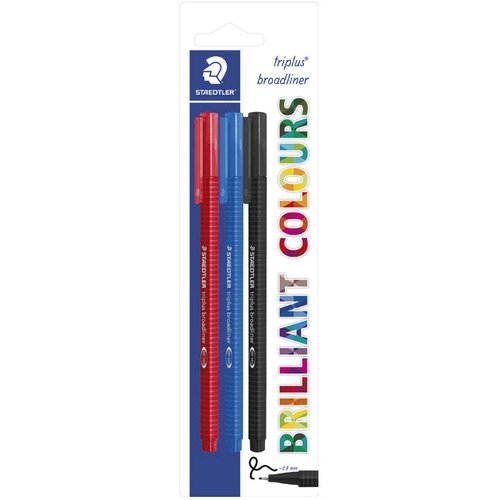  broadliner 0,8mm pk3 Triplus Staedtler 338-SBK3 sortirano Cene