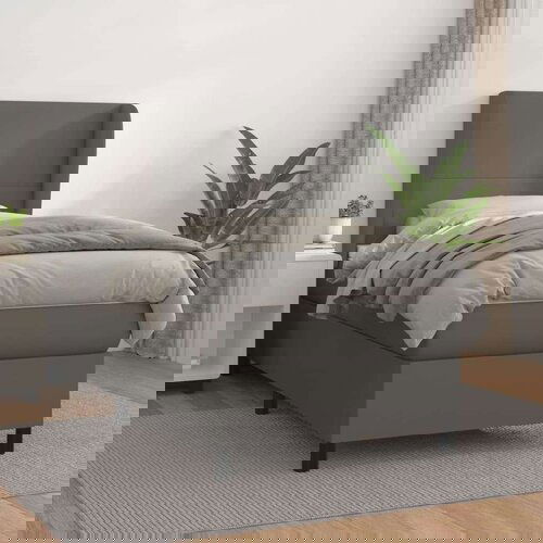  S oprugama i madracem sivi 80 x 200 cm od umjetne kože Cene