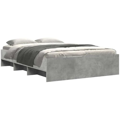 VidaXL Okvir kreveta boja betona 120x190 cm od konstruiranog drva Slike