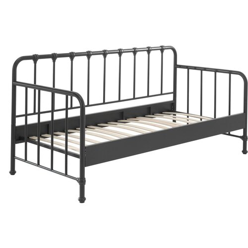 Vipack Siva kovinska otroška postelja 90x200 cm BRONXX – Cene