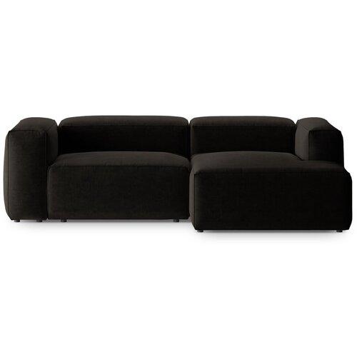 Cosmopolitan Design Crna kutna garnitura (s desnim kutom/s ležaljkom) Bergano &amp;ndash; Slike
