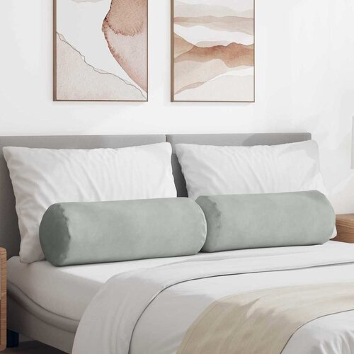  Valjkasti jastučići 2 pcs Svijetlo siva &Oslash; 25 x 70 cm Cijene