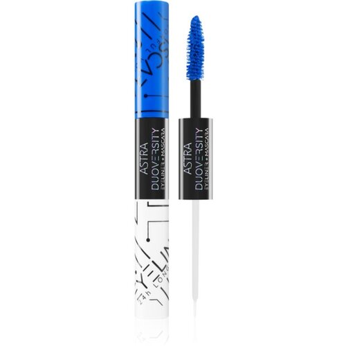 Astra Make-up Duoversity maskara in črtalo za oči 2 v 1 odtenek 01 Cryogenic Love 2x3,5 ml Slike