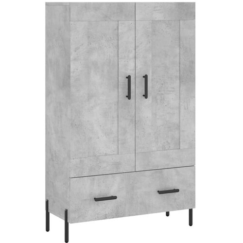Maison Chic Visoka omara - Komoda - Predalnik betonsko siva 69,5x31x115 inženirski les, (21722411) Slike
