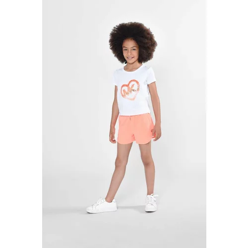 Michael Kors Dječje kratke hlače boja: narančasta, glatki materijal, podesivi struk