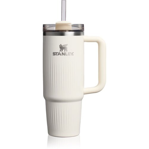 Stanley Quencher H2.O Fluted Tumbler lonček iz nerjavečega jekla s slamico velik cream gloss 1 kos Slike