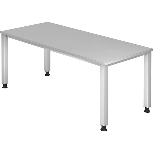 eurokraft pro renatus - pisalna miza, ogrodje s 4 nogami, širina 1800 mm, svetlo siva Cene