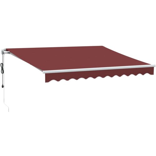 Maison Chic Avtomatsko zložljiva tenda - Senčniki bordo 300x250 cm, (22038689) Slike