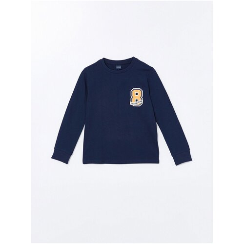 LC Waikiki Crew Neck Printed Long Sleeve Boys' T-Shirt Cene