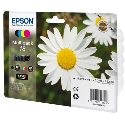 Epson T1806 Ink Cartridge C/M/Y/BK Multi Pack 4 Colors - C13T1806, (21406348) Cene