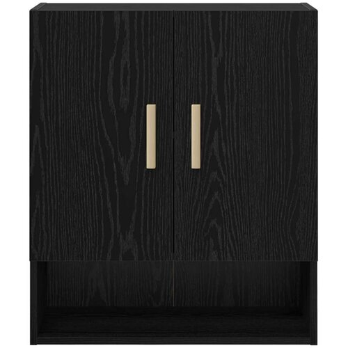  Ormar za Zid Zidne Crni hrast 60 x 31 x 70 cm Konstruirano drvo - Crni hrast Slike