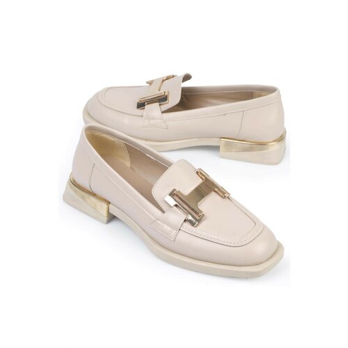 Capone Outfitters Capone Women's Chunky Toe Loafers with H Buckles Slike