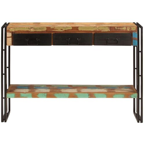  Konzolni stol 110 x 30 x 76 cm od masivnog obnovljenog drva Slike