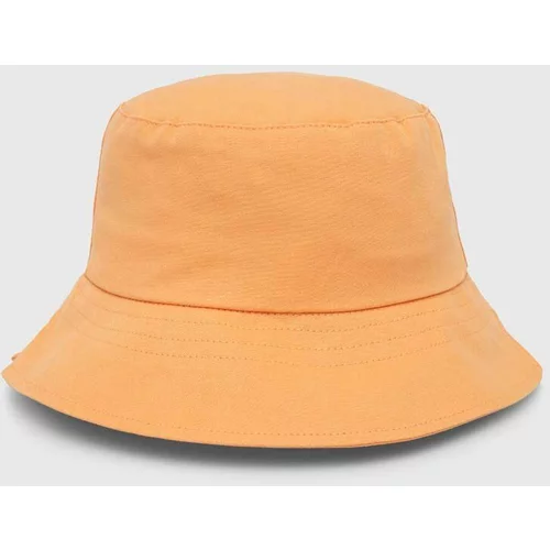 United Colors Of Benetton Otroški bombažni klobuk oranžna barva