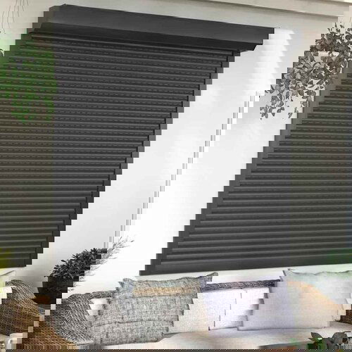 vidaXL rolete iz aluminija 160x150 cm antracitne Cene