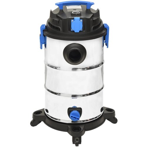 VidaXL usisivač za mokro i suho či&amp;scaron;ćenje 1200 w 30 l srebrni Slike
