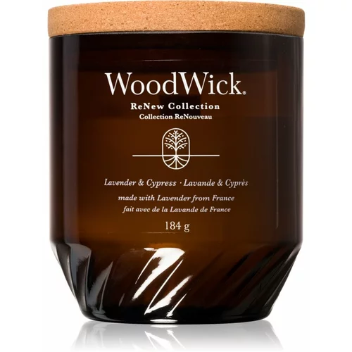 WoodWick Lavender & Cypress dišeča sveča 184 g