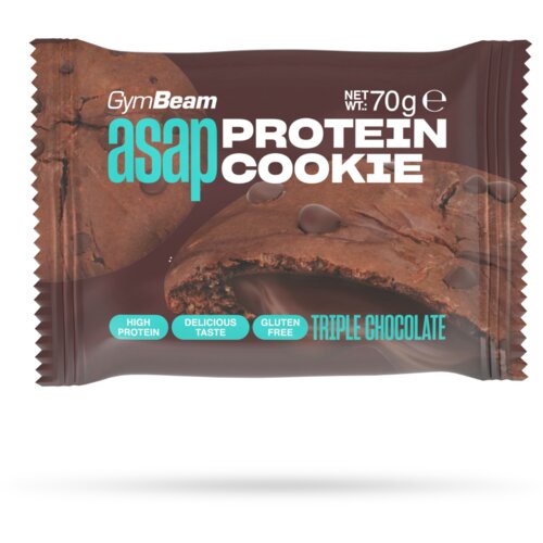 GymBeam ASAP Protein Cookie 70 g trostruka čokolada Slike