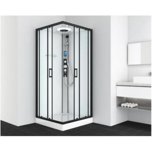 Sanotechnik Kompletna tu&amp;scaron; kabina Miami (D x &amp;Scaron; x V: 90 x 90 x 215 cm, Bijelo-crna) Slike