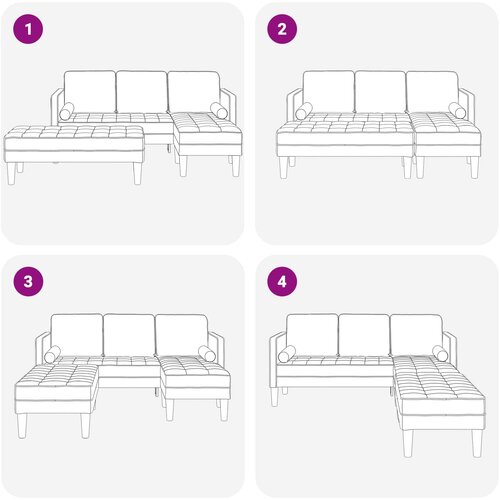  Set sofe s jastukom 2 pcs Tamno siva Poliester Slike