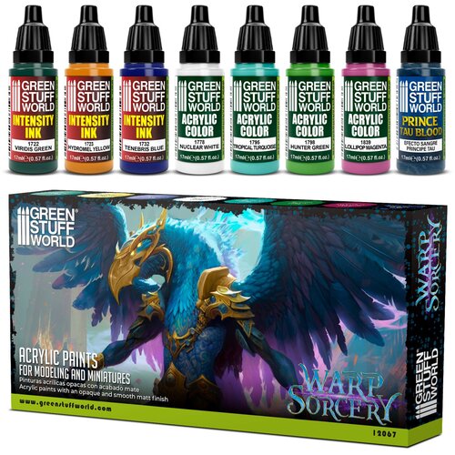 Green Stuff World Paint Set - Warp Sorcery | Set Akrilnih Boja x8 Cene
