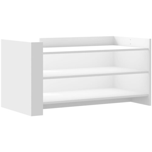 Maison Chic Klubska mizica - kavna mizica - Nizka mizica bela 100x50x50 cm inženirski les, (21753705) Slike