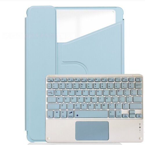 INF 360° vrtljivo stojalo bluetooth ohišje s tipkovnico za ipad pro 11 (2024) - modro pu usnje, (5000080963) Cene