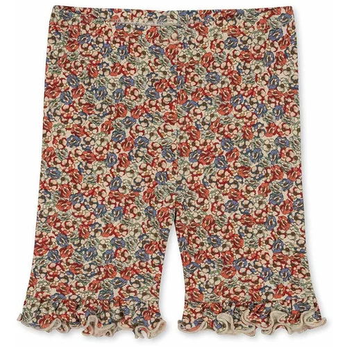 Konges Sløjd Dječje pamučne kratke hlače boja: crvena, s uzorkom