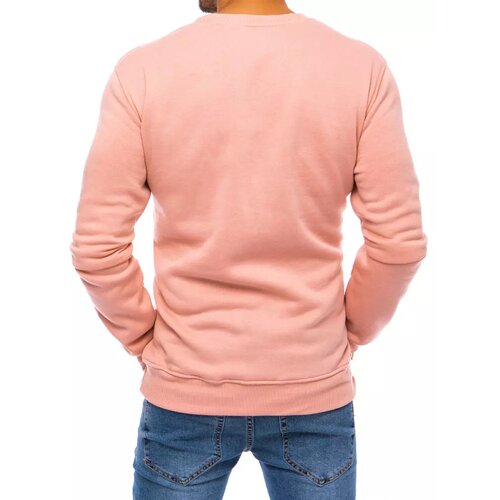 DStreet Bluza męska gładka różowa Cene
