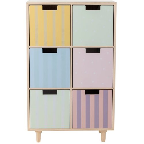 Bloomingville Mini Nizka otro&amp;scaron;ka komoda iz masivne pavlonije v naravni barvi 25,5x88,5 cm Calle &amp;ndash; Slike
