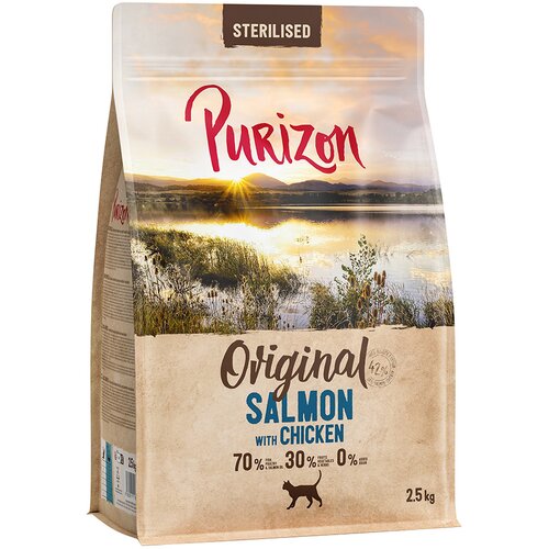Purizon Sterilised Adult losos i piletina - bez žitarica - 2,5 kg Slike