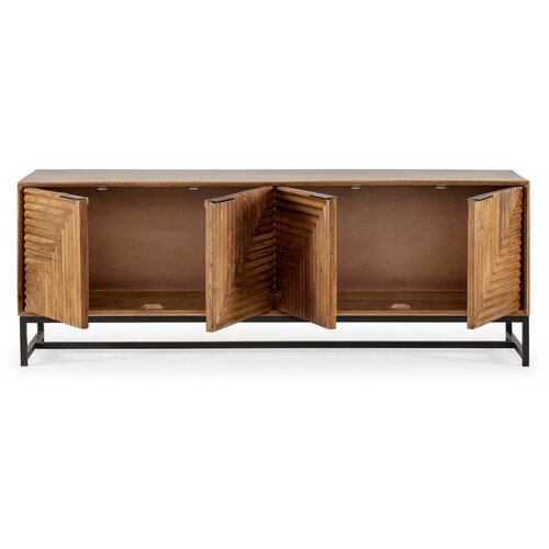 Marckeric TV omarica iz masivnega manga v naravni barvi 160x58 cm Nereida &amp;ndash; Slike