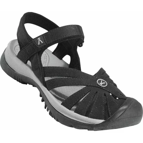 Keen Ženski pohodni čevlji Rose Women's Sandals Black/Neutral Gray 40,5