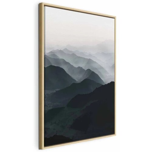  Slika - Parallel Ridges (1 Part) Vertical 40x60 U prirodnom drvenom okviru Cijene