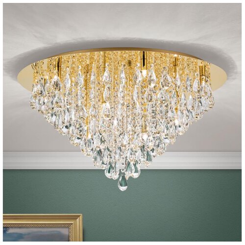 Orion DLU 2516/75 - Kristalno stropno svetlo CELESTE 12xG9/40W/230V, prečnik 75 cm, u zlatnoj boji Cene