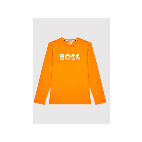 Boss Bluza J25M15 S Oranžna Regular Fit Slike